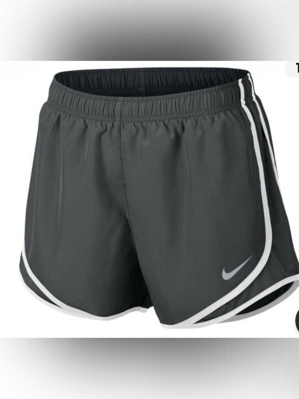Nike Women's Dark Gray Dri-FIT Running Shorts Medium